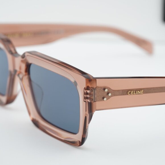 Celine CL40280U 74V Rectangle Sunglasses - Rose/Blue - Picture 8 of 10